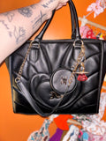 Authentic Juicy Couture Tote With Coin Pouch and Charm